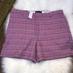 Banana Republic Tweed Tailored Short (Red, Purple)
